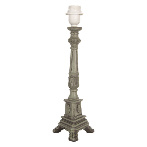 Baza veioza lemn verde 14x14x42 cm, E27