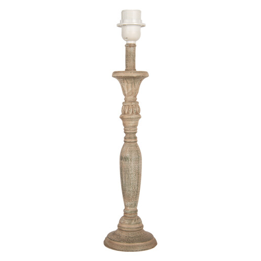 Baza veioza lemn maro 11x46 cm, E27