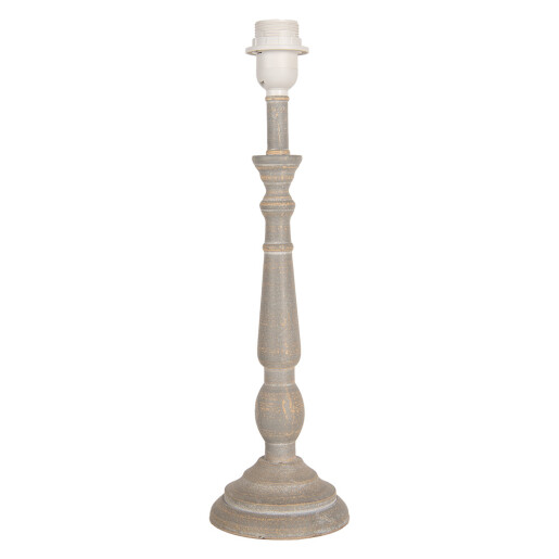Baza veioza lemn maro 13x45 cm, E27