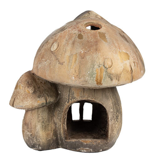 Figurina Ciupercute ceramica maro 34x29x35 cm