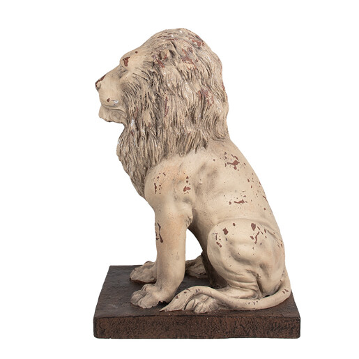 Figurina Leu ceramica maro 30x23x45 cm