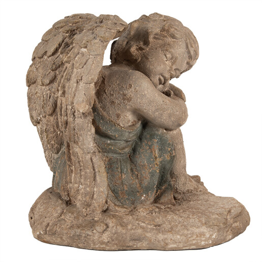 Figurina Inger ceramica verde maro 38x29x36 cm