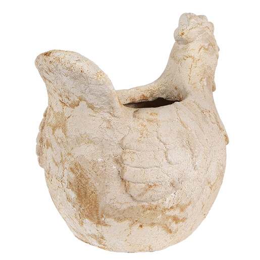 Ghiveci flori ceramica bej Gaina 31x20x27 cm