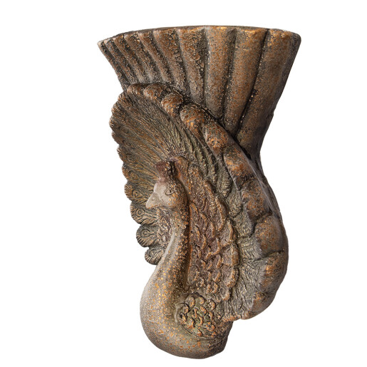 Ghiveci flori ceramica maro Paun 36x12x39 cm