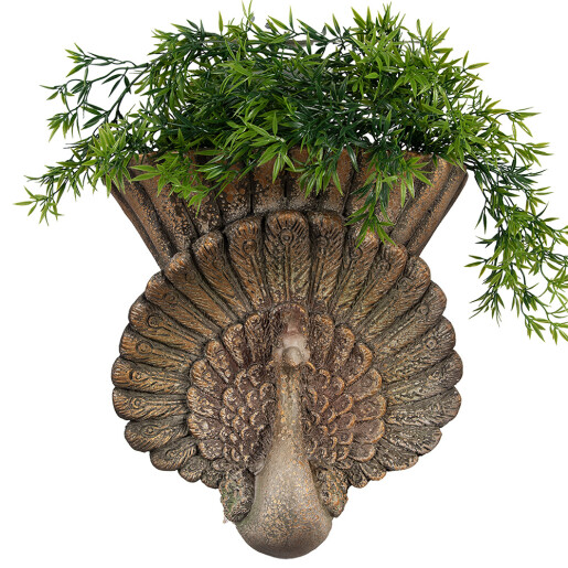 Ghiveci flori ceramica maro Paun 36x12x39 cm