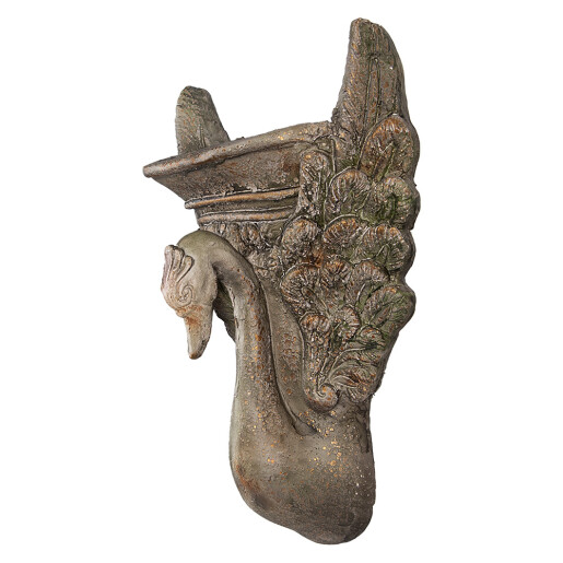 Ghiveci flori ceramica maro Lebada 30x15x43 cm