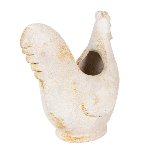 Ghiveci flori ceramica bej Gaina 36x18x35 cm