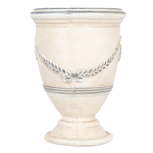 Ghiveci flori ceramica bej gri Ø 23x31 cm