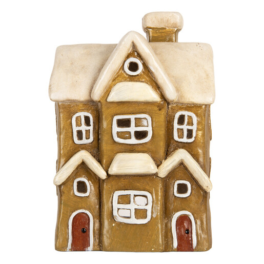 Candela Casuta Craciun ceramica multicolora 23x15x33 cm