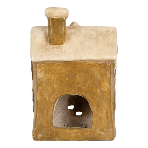 Candela Casuta Craciun ceramica multicolora 23x15x33 cm