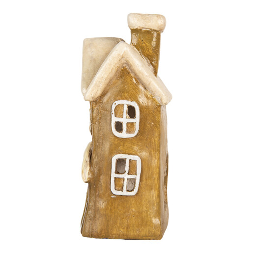Candela Casuta Craciun ceramica multicolora 23x15x33 cm