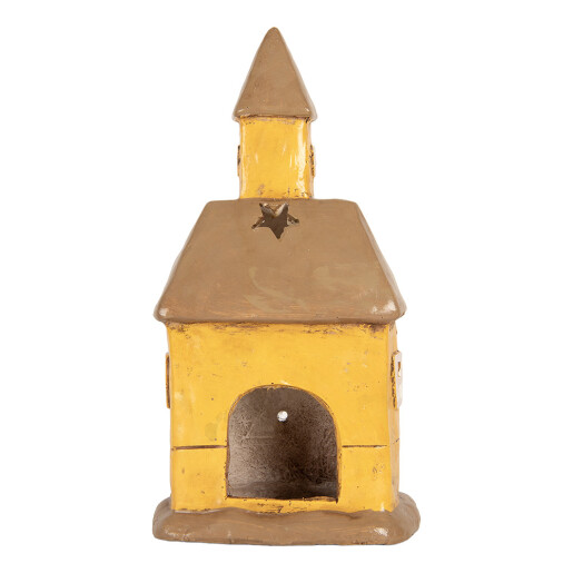 Candela Casuta Craciun ceramica multicolora 23x17x43 cm