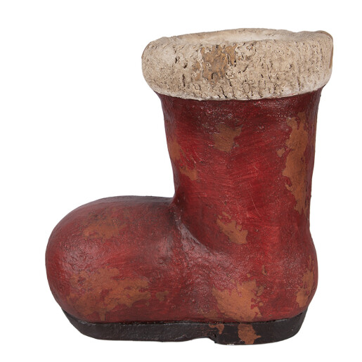 Decoratiune Cizma Mos Craciun ceramica 28x18x30 cm