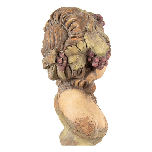 Bust Femeie ceramica multicolora 24x18x28 cm