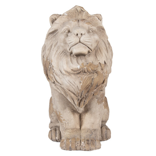 Figurina Leu ceramica bej 31x20x41 cm