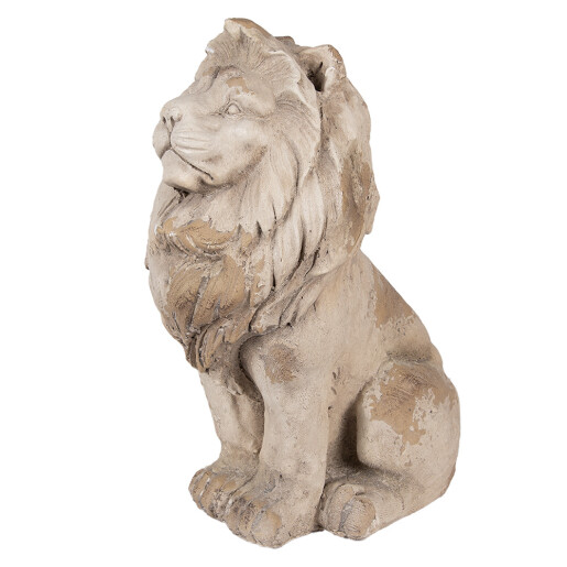 Figurina Leu ceramica bej 31x20x41 cm