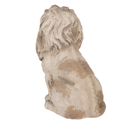 Figurina Leu ceramica bej 31x20x41 cm