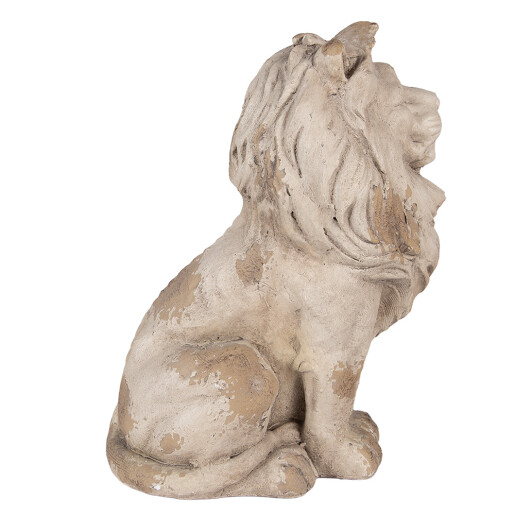 Figurina Leu ceramica bej 31x20x41 cm