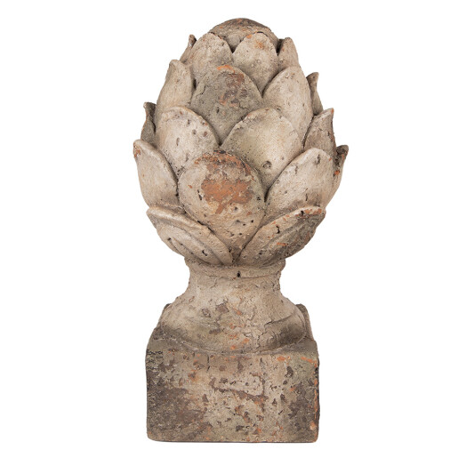 Con brad decorativ ceramica bej Ø 19x35 cm