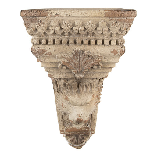 Decoratiune perete ceramica bej 20x20x30 cm