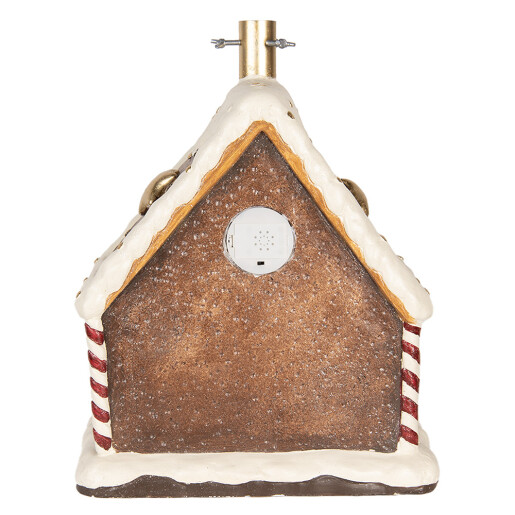 Suport brad Craciun Casuta Turta Dulce ceramica multicolora 37x26x47 cm