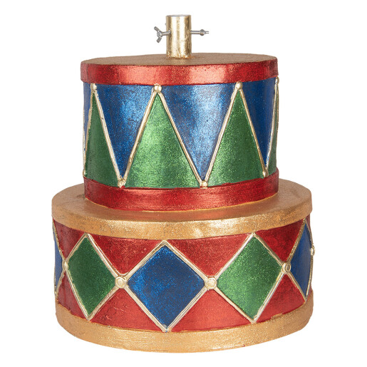 Suport brad Craciun ceramica multicolora Ø 40x46 cm