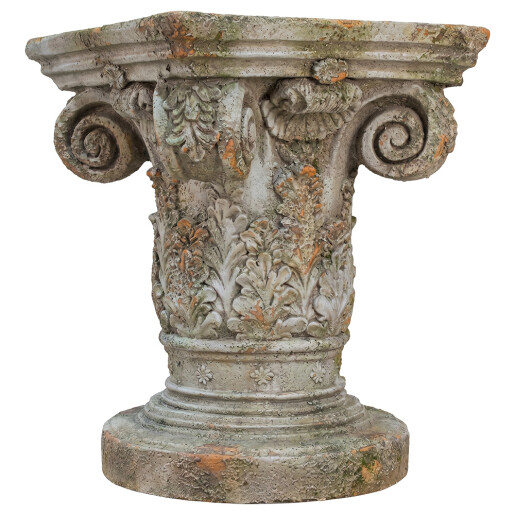 Suport ghiveci flori ceramica bej  38x38x48 cm