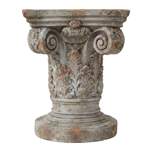 Suport ghiveci flori ceramica bej  38x38x48 cm