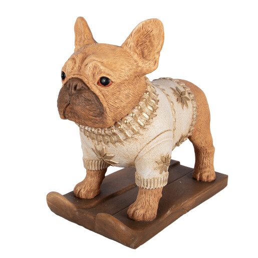 Figurina Catelus ceramica multicolora 39x20x35 cm