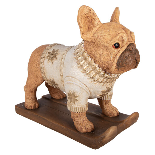 Figurina Catelus ceramica multicolora 39x20x35 cm