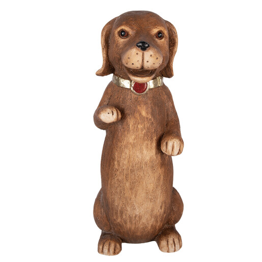 Figurina Catelus ceramica multicolora 23x19x47 cm