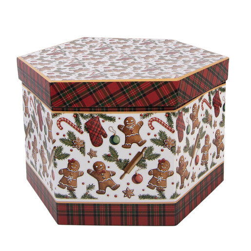Set 14 globuri brad Craciun in cutie cadou  (14) 8x8x8 cm