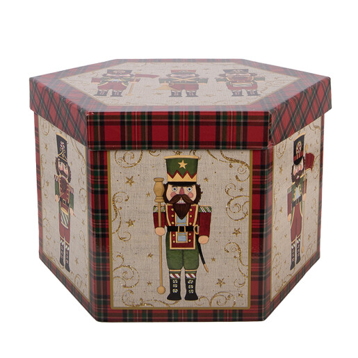 Set 14 globuri brad Craciun in cutie cadou Spargatorul de Nuci (14) 8x8x8 cm