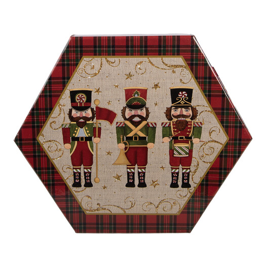 Set 14 globuri brad Craciun in cutie cadou Spargatorul de Nuci (14) 8x8x8 cm