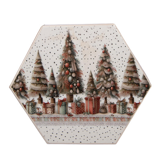 Set 14 globuri brad Craciun in cutie cadou Braduti (14) 8x8x8 cm