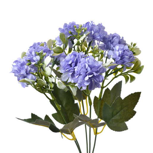 Buchet flori artificiale mov verzi 15x8x30 cm