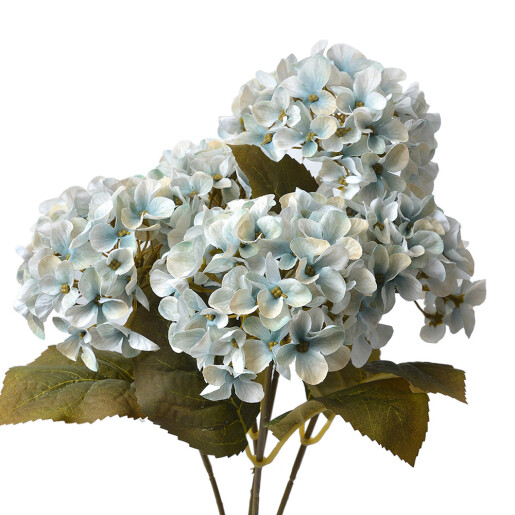 Buchet Hortensii artificiale albastre verzi 15x15x42 cm
