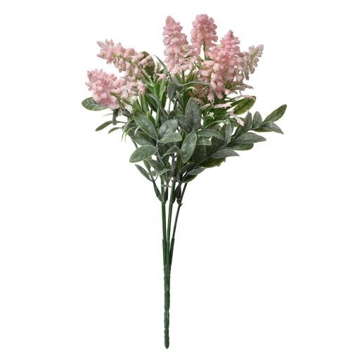 Floare artificiala roz verde 15x15x32 cm