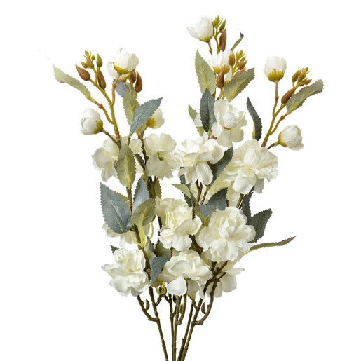 Floare artificiala alba verde 10x10x51 cm