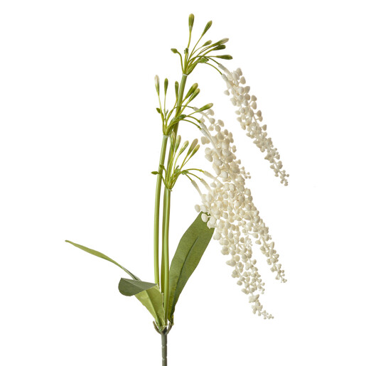 Floare artificiala alba verde 14x10x82 cm