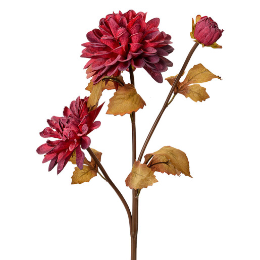 Dalia artificiala rosie maro 10x10x66 cm