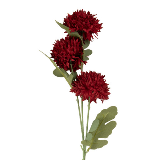 Floare artificiala rosie verde 10x8x64 cm