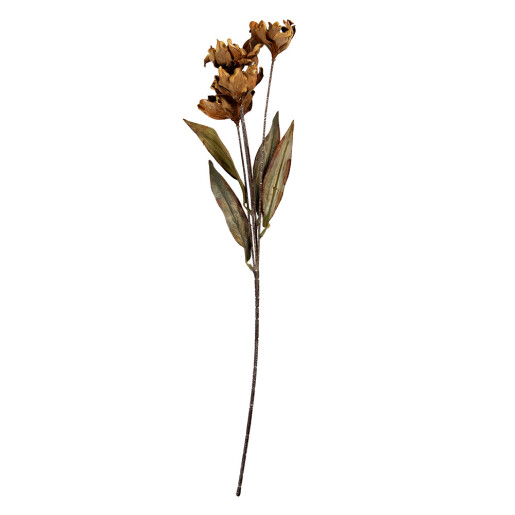 Floare artificiala verde bej 8x5x60 cm 