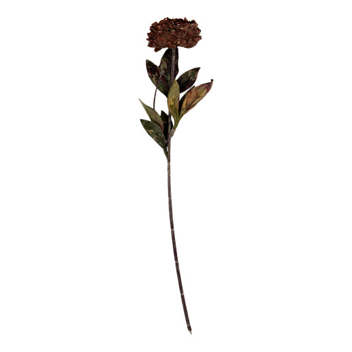Floare artificiala rosie maro 10x10x65 cm