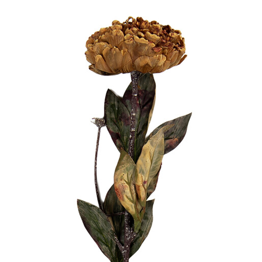 Floare artificiala verde galbena 10x10x65 cm