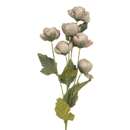 Flori artificiale gri verzi 10x10x63 cm
