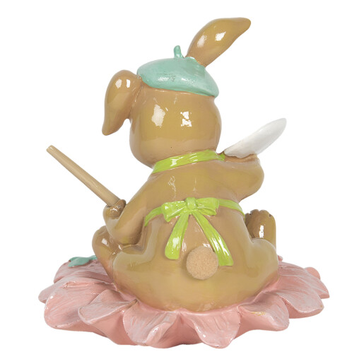 Figurina Iepuras Paste polirasina multicolora 15x15x15 cm
