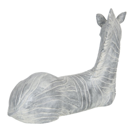 Figurina din polirasina gri Zebra 40 cm x 18 cm x 27 h