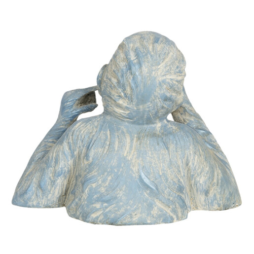 Figurina Maimuta polirasina albastra 24x11x19 cm