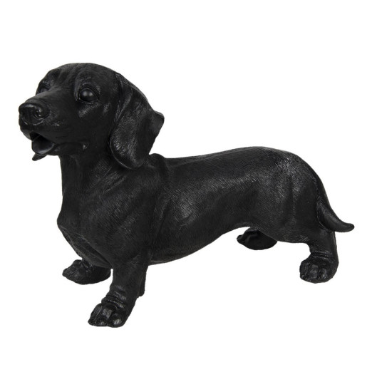 Figurina din polirasina neagra Caine 32 cm x 14 cm x 23 h